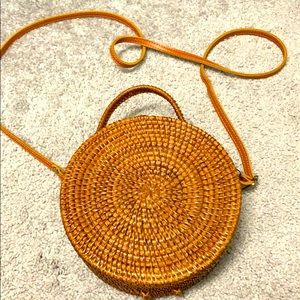 Rattan purse